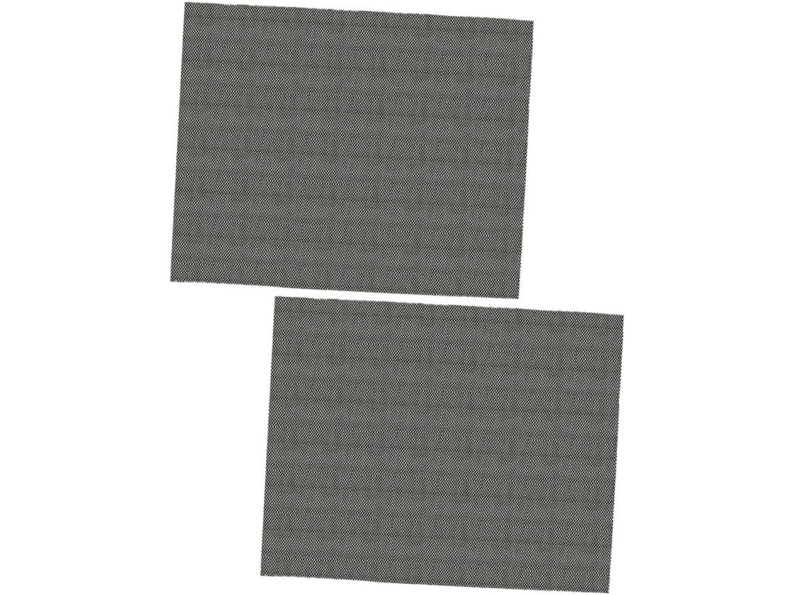 Conjunto de 2 tapetes antiderrapantes para chão, em espuma protetora, com recortes e confortáveis.