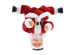 Ats muñeco de Papai Noel Bailarín com Giros e Mãos na Cabeça, Brinquedo de Natsal Cantor para Decoração Interior e Exterior