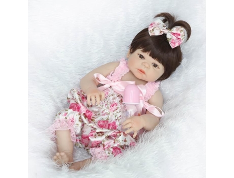 Boneca reborn de silicone de corpo inteiro de 55 cm menina newbron lifelike bebê reborn boneca princesa aniversário presente de natal menina HUIXIN