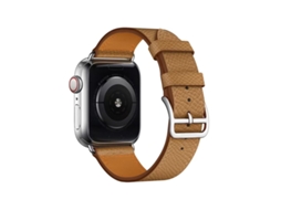 Bracelete respirável de textura cruzada para Apple Watch Series 9, 8 e 7 41 mm/SE 3 e SE 2 e 6 e SE e 5 e 4 40 mm/3 e 2 e 1 38 mm (marrom)