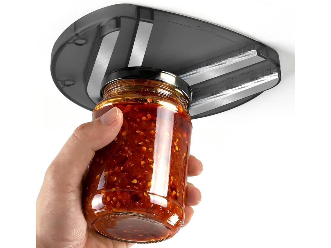 Abridor de Frascos para Armário, Ideal para Fracas e Idosos. Possui slots duplos em formato de U que facilitam o hexinyigjly vermelho