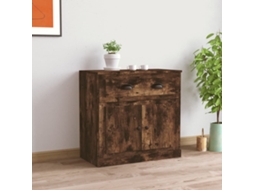 Aparador | Armário Buffet 70x35,5x67,5 Cm Derivados De Madeira Carvalho Fumado
