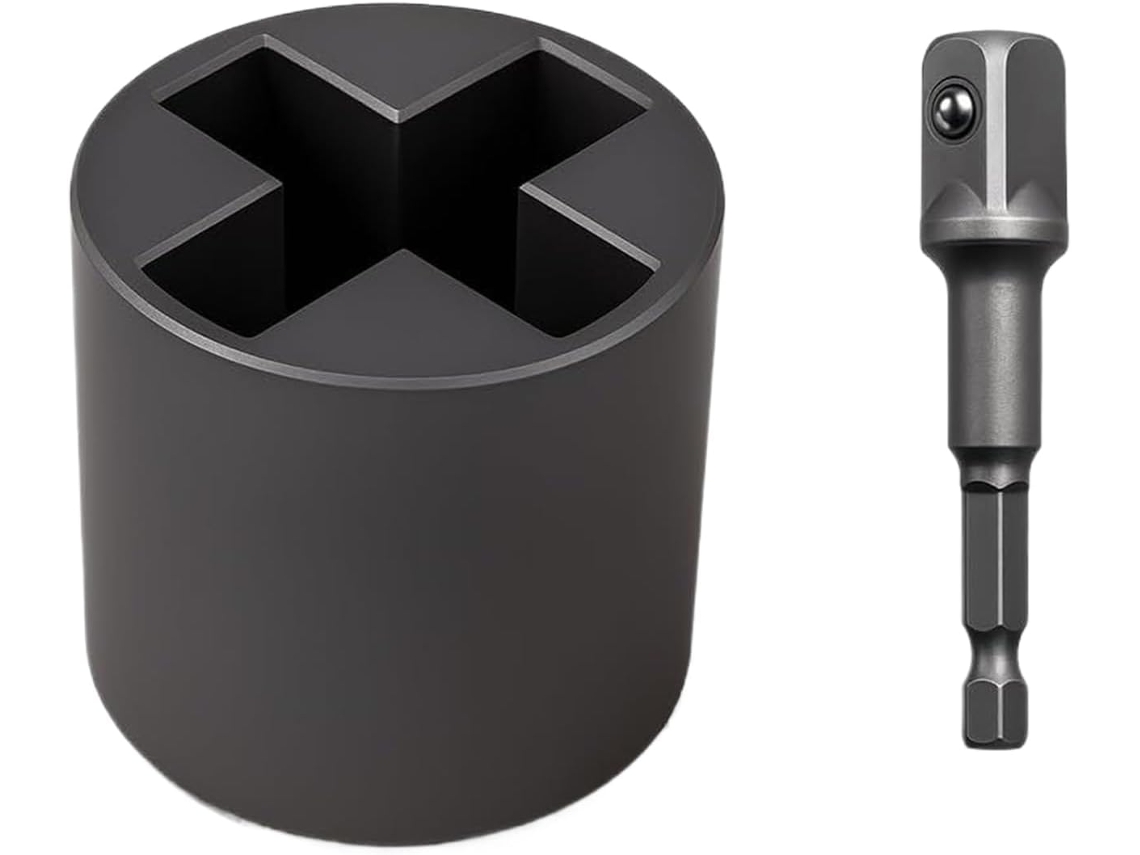 Adaptador De Macaco Tesoura Para Reboque, Acessório Furadeira