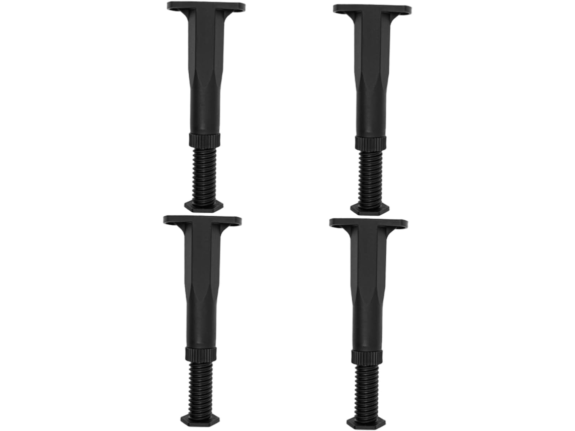 Conjunto De 4 Pés Ajustáveis Para Estrutura Cama, Suportes Para Móveis Com Alta Resistência E Estrutura De Plástico