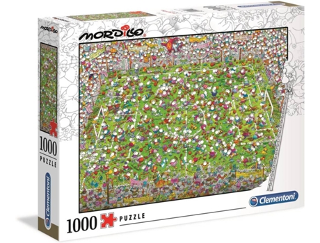Puzzle 2D CLEMENTONI Mordillo The Match (Idade Mínima: 10 Anos - 1000 Peças)
