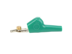 Pinza Cocodrilo Telecom Prueba 25mm Abertura J.60043 Verde