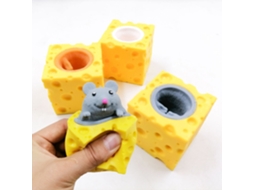 Bola Antiestresse em Forma de Rato Que Clica em Queijo, Brinquedo para Reduzir o Estresse, Sensorial, Clique AQUAFORGE