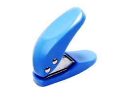 Mini Perfurador de Papel, Capacidade para 10 Folhas, Perfurador de Papel Portátil e Fofo BRILVIBERA (azul)
