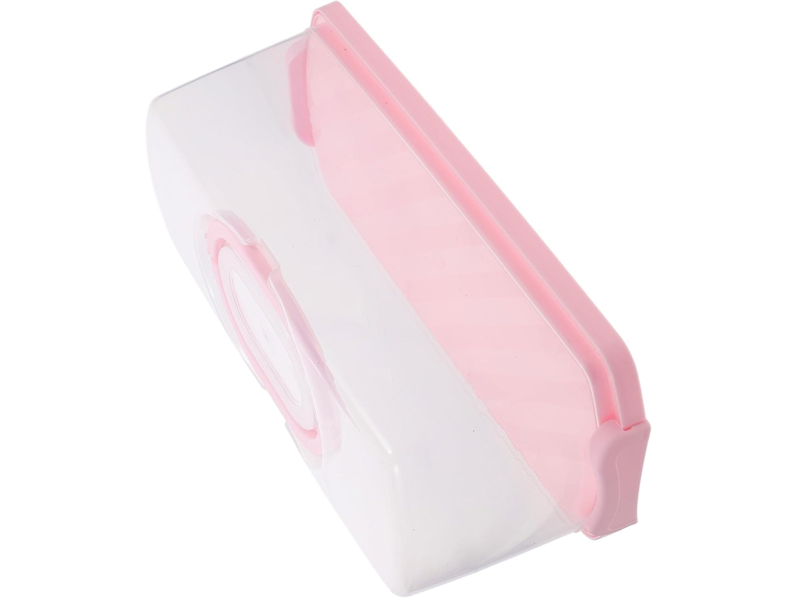 Recipiente Retangular Reutilizável Para Pão Homsfou Com Tampa Transparente, Design Resistente E Fácil De Limpar, Ideal