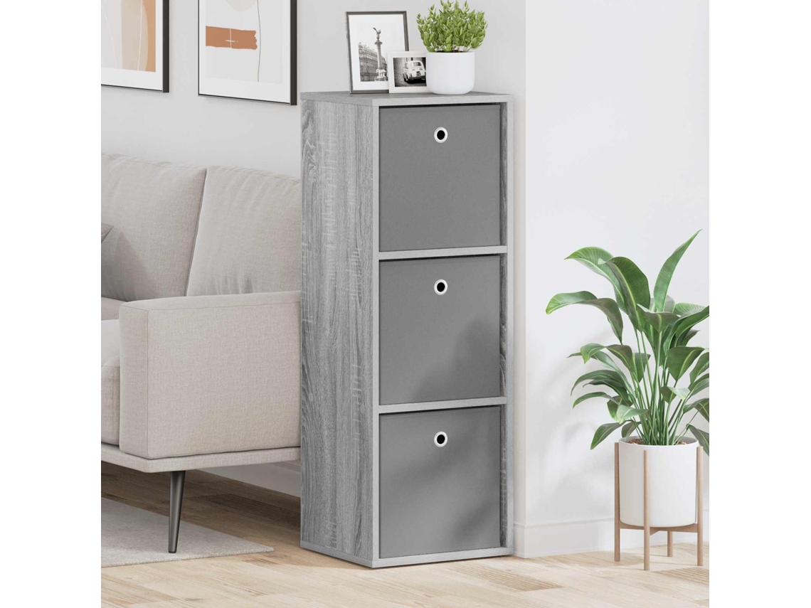 Vidaxl Buffet Com Gaveta Cinza Sonoma 35 X 32 X 99,5 Cm