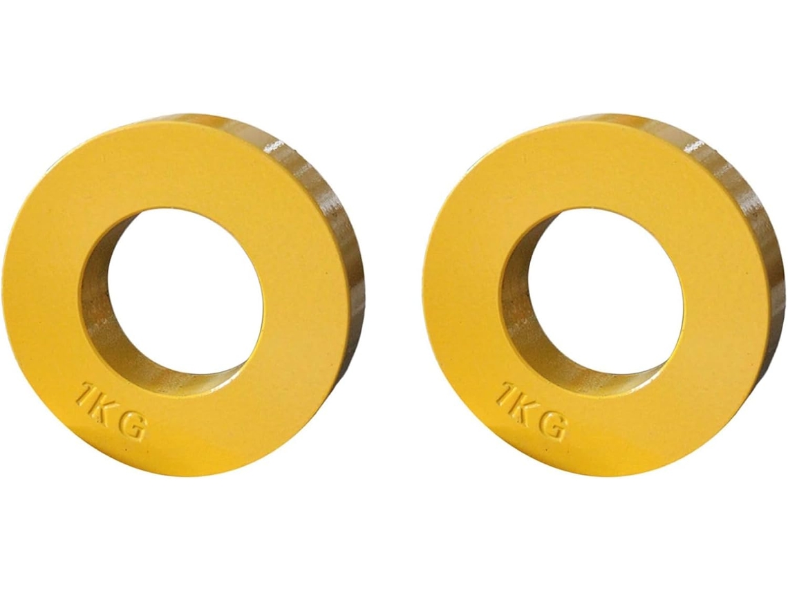 2x Placas de Musculação de 1kg SFUSHOS