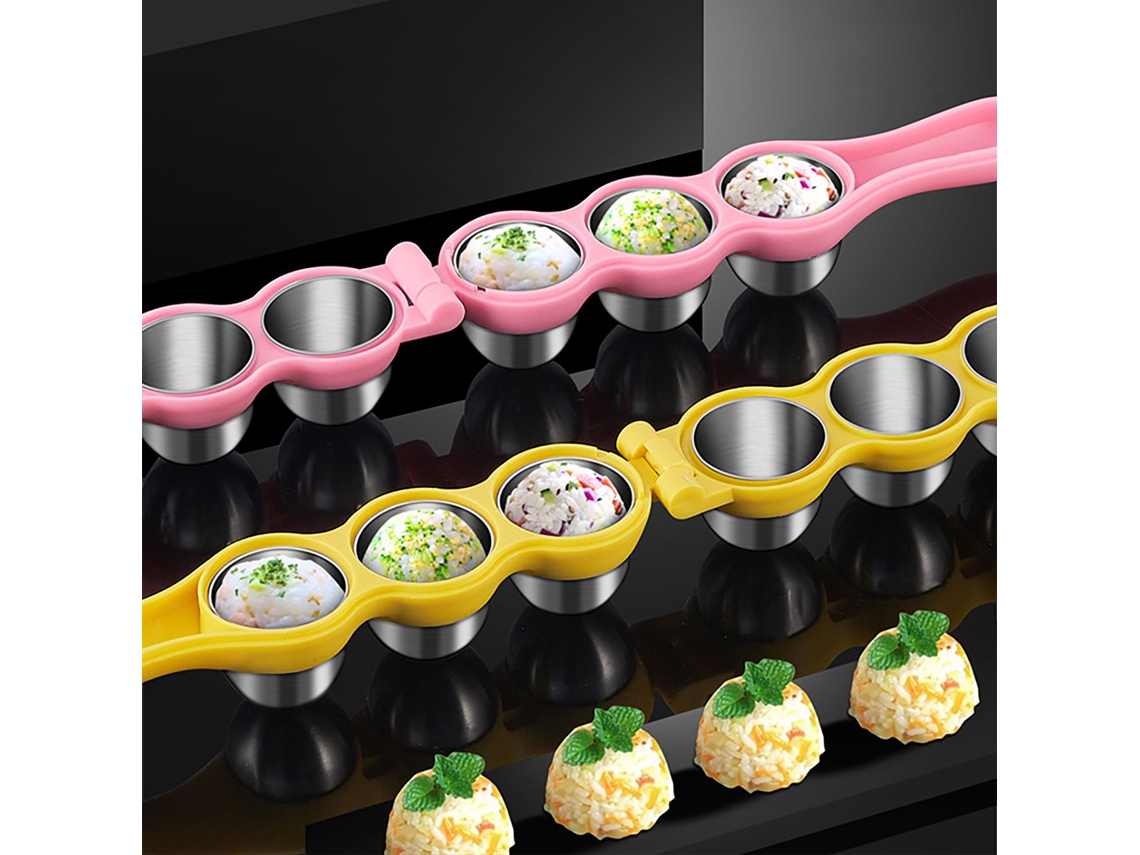 LAXISCREED: Shaker de Arroz Inox Rosa com Colher Infantil