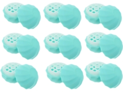 Recipientes Labiais Plásticos Recarregáveis Azul, Embalagem com 10 Unidades