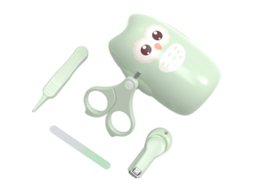 Kit De Cuidado De Uñas Para Bebés Com Estojo Protetor Para Recém-nascidos, Bebés E Crianças Pequenas Cor Menta