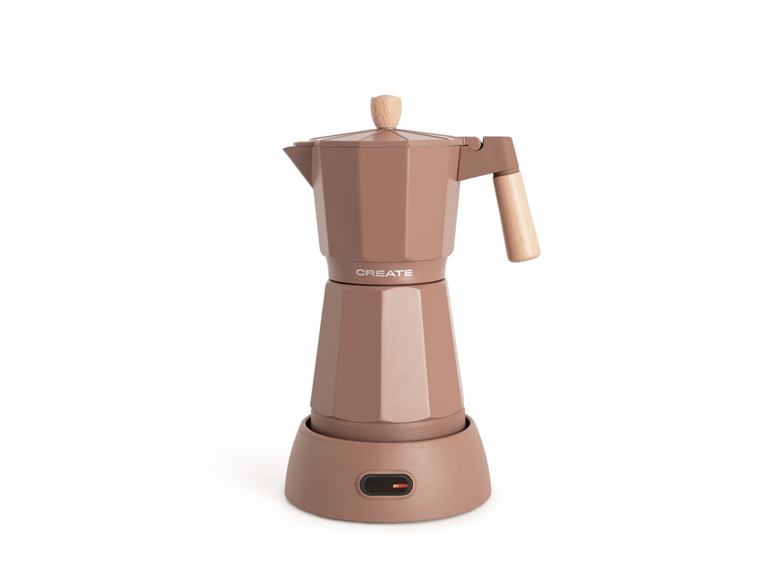Thera Moka Electric Cafeteira Italiana Elétrica com Função de Manter o Calor CREATE