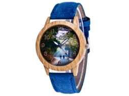 Relógio de Pulso Stylish Quarts Masculino e Feminino (azul)
