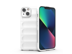 Capa Halinuia Para Iphone 13 Magic Shield Tpu Branco (proteção Integral, Interior Em Flanela)