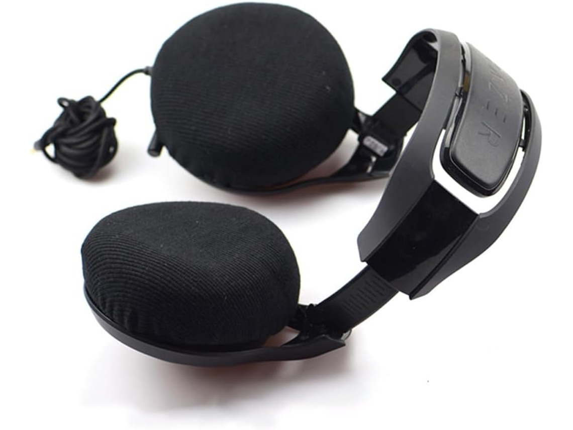 Capas Reutilizáveis Para Capacete, 2 Peças, Tecido Preto