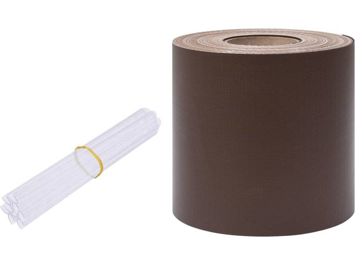 Privacy Strip,  Privacy Strips Vidaxl Marrom Pvc (35 X 0.19 M)