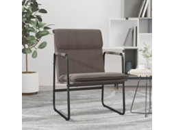 Vidaxl Cadeira Lounge 55x64x80 Cm Tecido Cinza-acastanhado