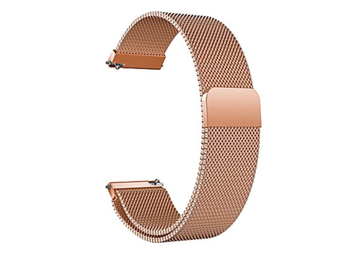 Bracelete Milanese com Fecho Magnéticoe Compativel com Xiaomi Watch S4 Sport Rosa Ouro