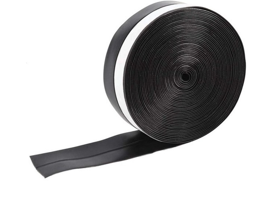 Strips De Caulk Para Banheira - Isolamento Acústico - Tela De Aquecimento - Fit 5m 25mm - Prevenção De Poeira - Para Cozinha - Preto