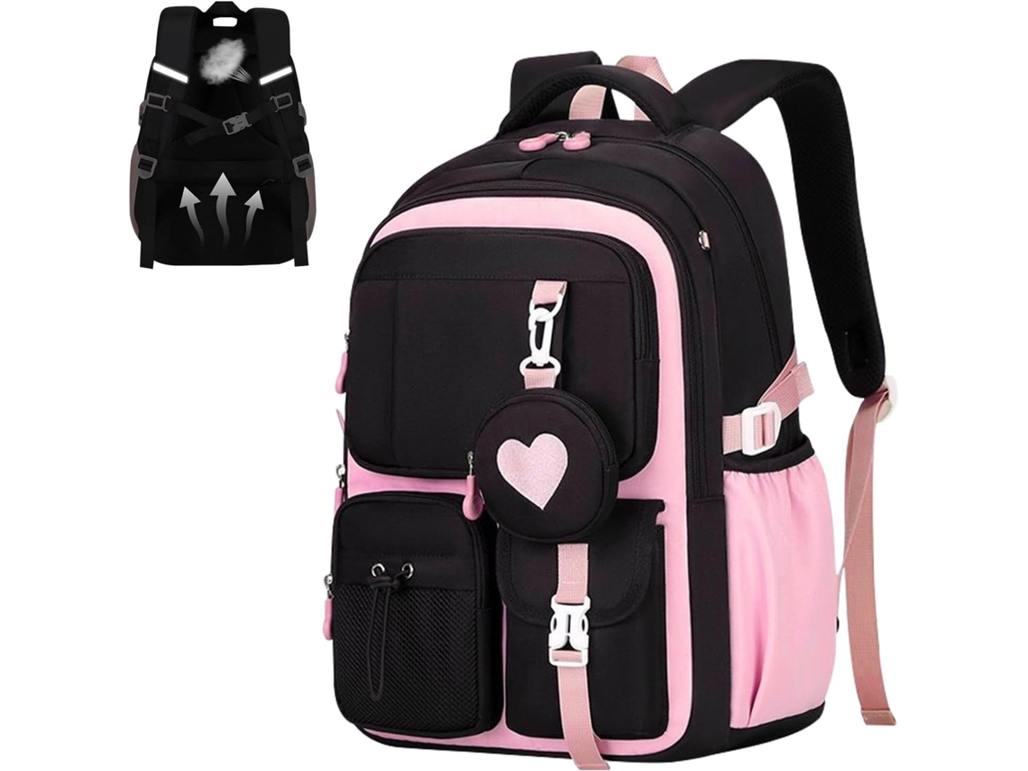 Mochila Feminina– Espaçosa, Ideal Para Estudantes Do Ensino Fundamental, Médio E Superior Perfeita Viagens,