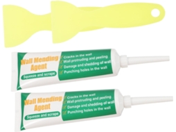Kit Com 2 Peças De Espátulas Para Reparo Paredes Creme Autoadesivo.