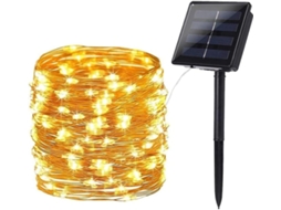 Kit com 1 lanterna solar suspensa AQUAFORGE, à prova d'água, iluminação Led