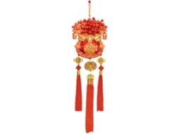 Decorações Chinesas Pingente Chinês 2026 Decoração Parede Festival Primavera Asiático Quarto Entrada Varanda GOKOCO
