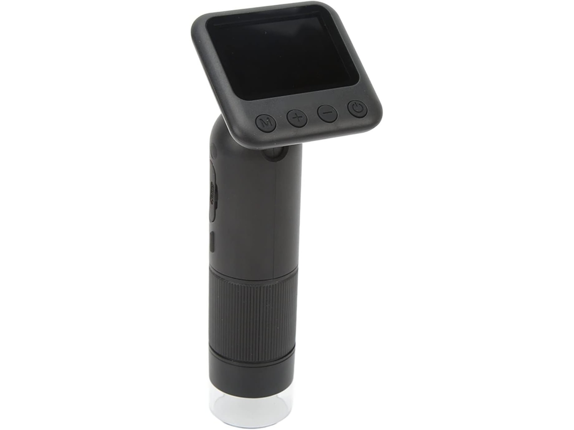 Microscópio Digital Com Ecrã De 2 Polegadas, Zoom Digital De 5x, Lentes