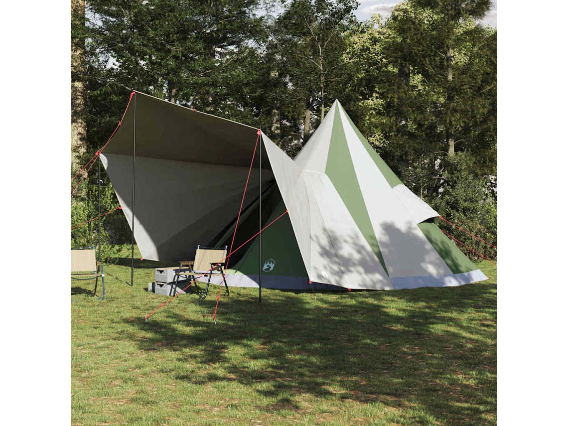 Vidaxl Barraca Tipi Com Telhado Verde 510 X 690 X 330 Cm Tafetá