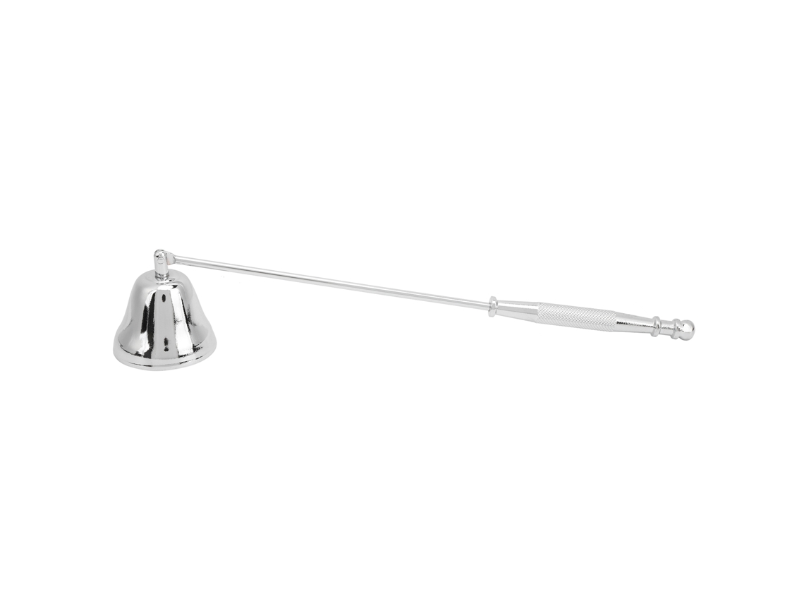 Apagacandelas De Acero Inoxidable Con Mango Largo Y Forma De Campana Para Extinguir Velas Accesorio Plata