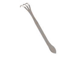 Ferramenta de Jardinagem Rake de 3 Dentes Aço Inoxidável 24cm para Cultivar Solo e Remover Ervas Daninhas | S/MARCA