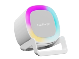 Alto falante Bluetooth 4 em 1, Carregador Sem Fio 15 W, Suporte para Celular GOKOCO
