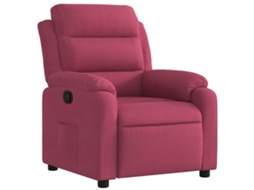 Recliner Chair, Recliner Chairs Vidaxl Vermelho Veludo