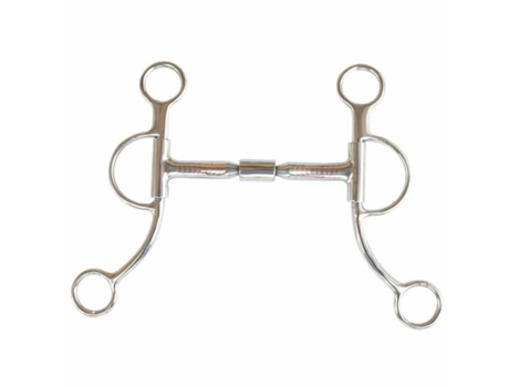 Cabeçada de cavalo semi quebrada bit de cobre do meio Brad Ren's