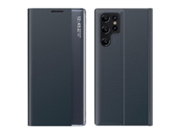 Capa de Couro Pu com Adsorção Magnética e Suporte para Celular Samsung Galaxy S23 Ultra, À Prova Quedas Design S AQUAFORGE