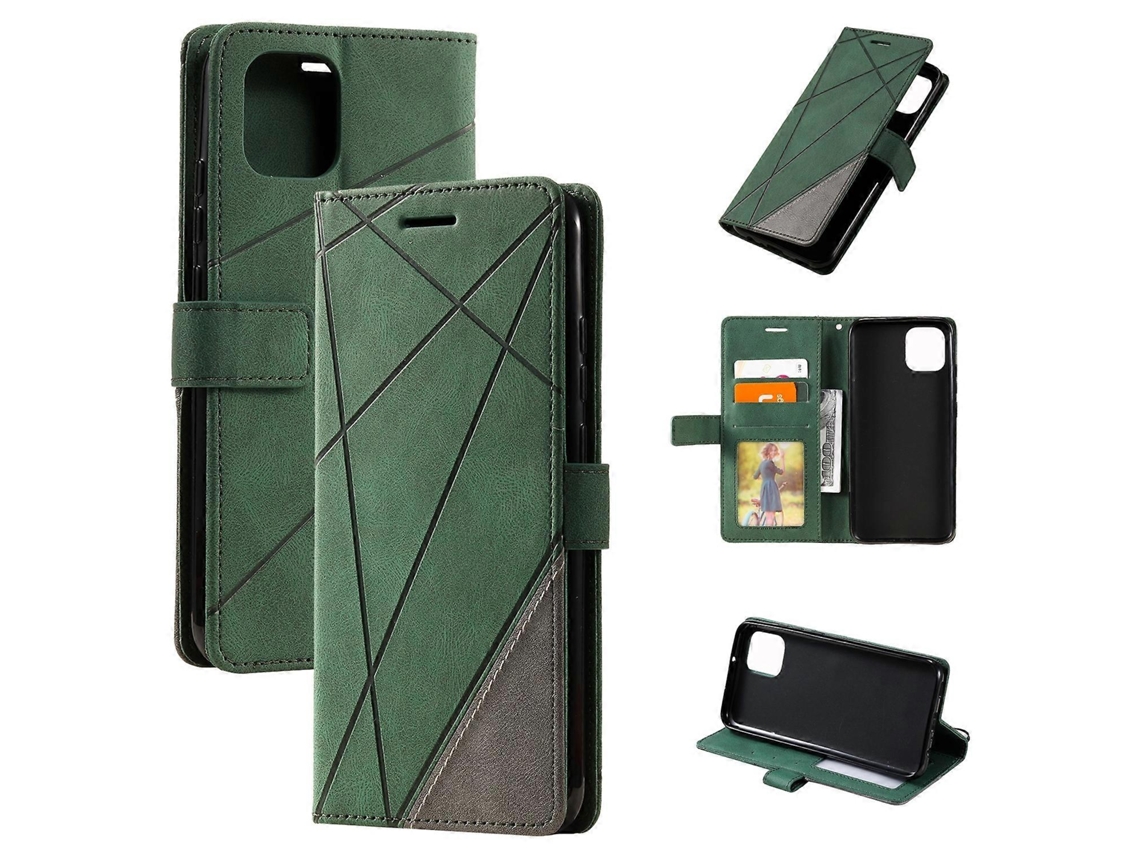Capa De Couro Com Emendas Para Samsung Galaxy A03 164 Mm Com Sensação De Pele