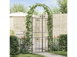 Vidaxl Arco De Jardim Preto 115 X 37 X 226 Cm Aço