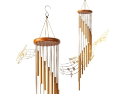 Sinos De Vento Ao Ar Livre, 89cm Com 18 Tubos De Liga De Alumínio, Decoração Para Jardim/casa/quintal/balcony