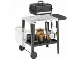 Carrinho de cozinha com rodas SINI TECH STORE, com ganchos, suporte para rolo de papel