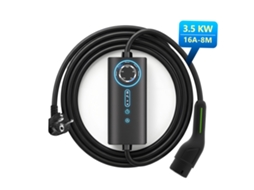 Ev Carregador HEXINEX 3.5 Kw, Tipo 2, 8 M, Monofásico, 6 16 A, Potência de Carregamento Ajustável, Ip65, Resistente À Água.