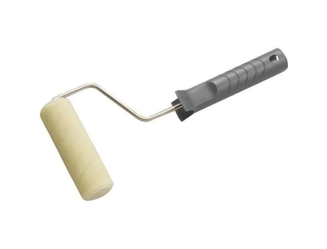 Rolo De Pintura Brilhante E Lacado Savy Ø32 L120 Fibras De Veludo 4mm Tubo Ø32mm Cabo Em Polipropileno Haste Niquelada Ø6mm