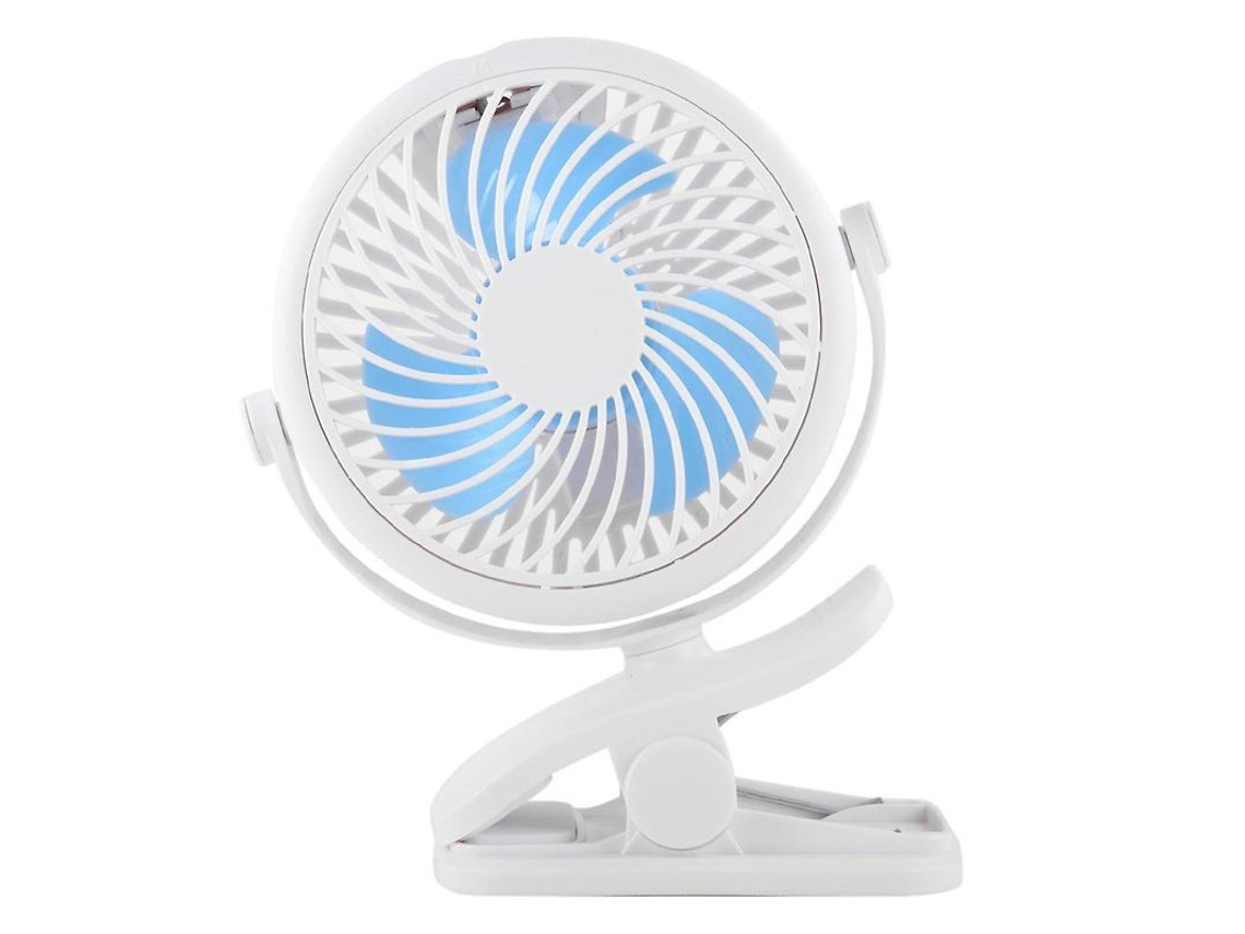 Ventilador de Mesa USB, Mini, com 3 Velocidades e Bateria 2200mAh