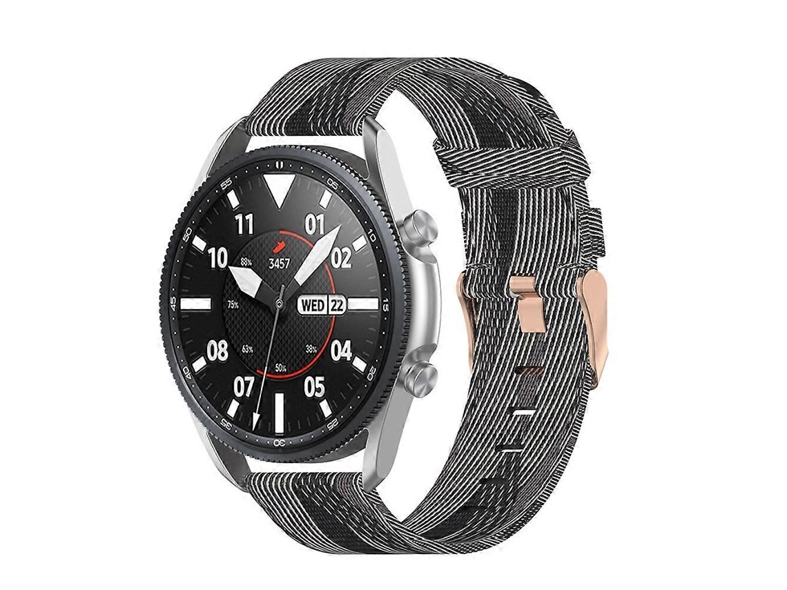 Pulseira De Nylon Trançado Para Galaxy Watch 3 De 45 Mm, Tamanho Único De 22 Mm.