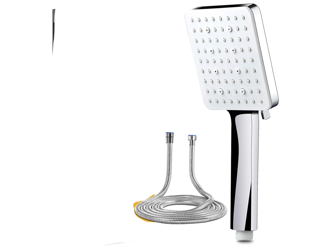 Chuveiro Com Design Ergonômico, Chuveiro Ergonômico Cromado Com Alta Pressão Para Cobertura Completa E Conversão Rápida De Seis Marchas