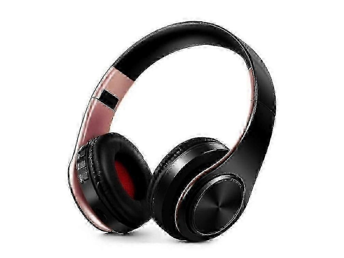 Fone de Ouvido Bluetooth com Microfone, Compatível com Cartão Sd e Rádio Fm Fones de Ouvido Sem Fio TAISHENGDA