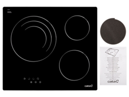 Placa de Vitrocerâmica CATA TT 603 (Elétrica - 59 cm - Preto)