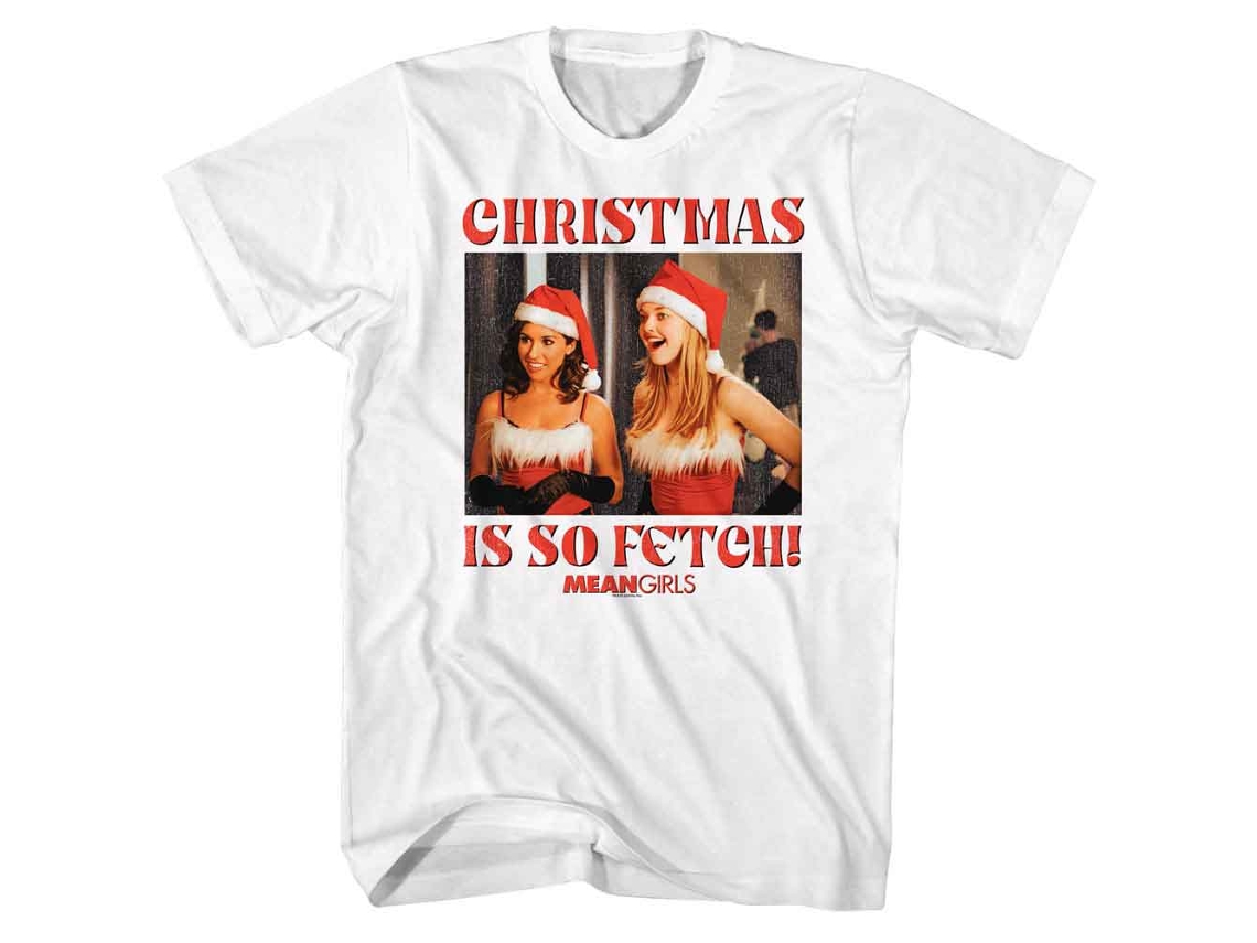 Unisex Adult T-shirt Rockinstone Mean Girls Xmas So Fetch White Sizexxxl